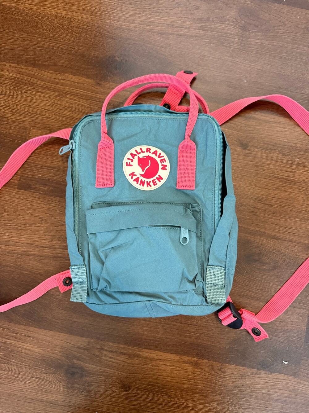 Fjällräven Kånken Mini backpack Frost Green/Peach Outdoor Travel Hiking